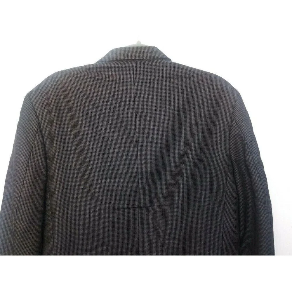 Oscar De La Renta Mens Blazer Sportscoat 40S green brown 100% Wool fully lined
